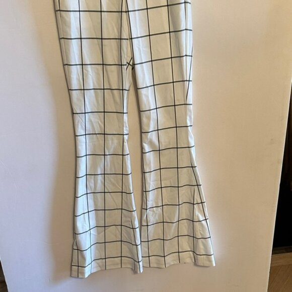 Rebecca Vallance White and Black Checkered Flare Pants - Picture 4 of 8